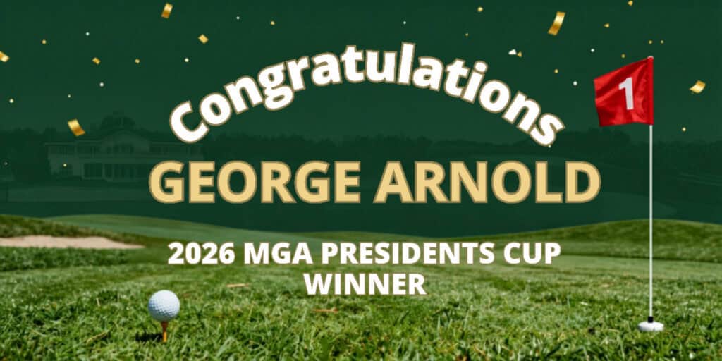 Congratulations George Arnold