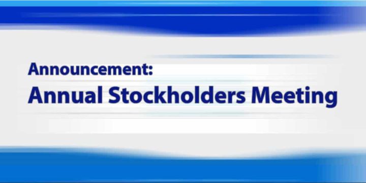 Annual Stockholders Meeting