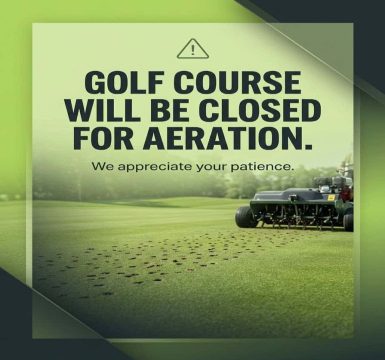 Closed For Aerification 3
